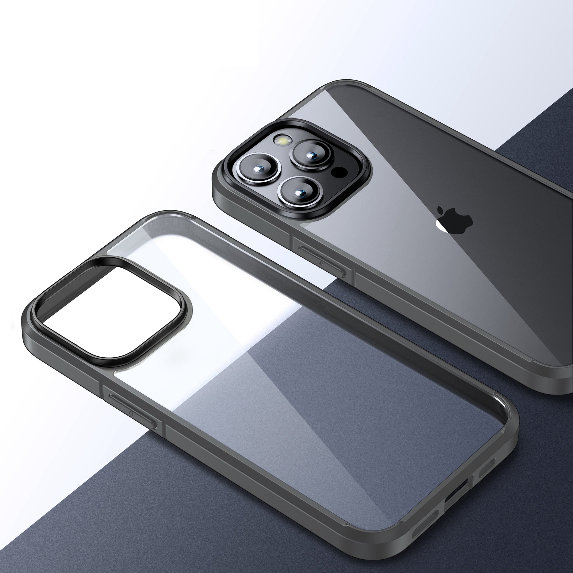For iPhone 15 Pro Crystal Clear Series Scratch Resistant PC TPU Phone Case Transparent Back Phone Cover For iPhone 15 Pro Crystal Clear Series Scratch Resistant PC TPU Phone Case Transparent Back Phone Cover